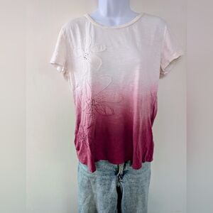 Sonoma Floral Ombre Pink Women's Top